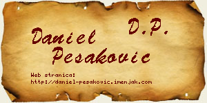 Daniel Pešaković vizit kartica